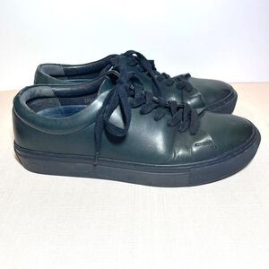 Wolf Shepherd Mens Leather Glider FS Navy Blue Lace Up Retro Sneakers Size 6